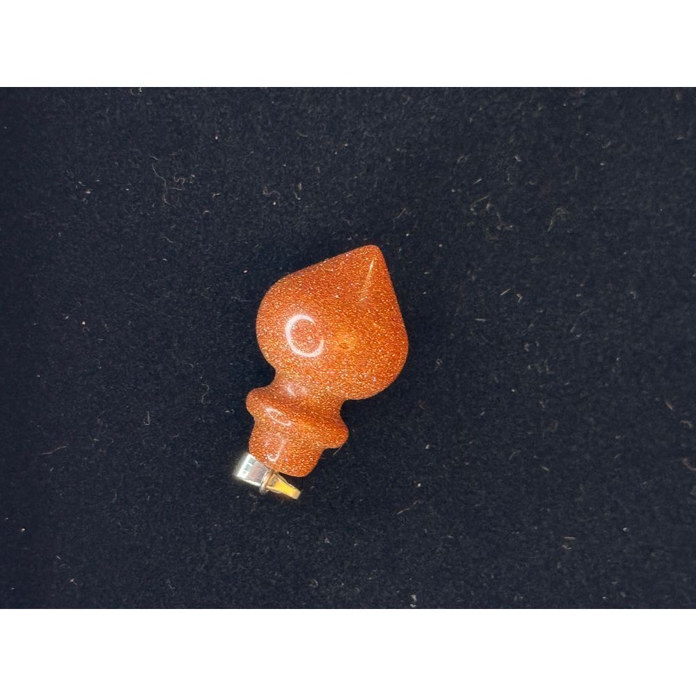 Goldstone Crystal Pendant Healing Stone Jewelry Metaphysical‎ Charm NWOT